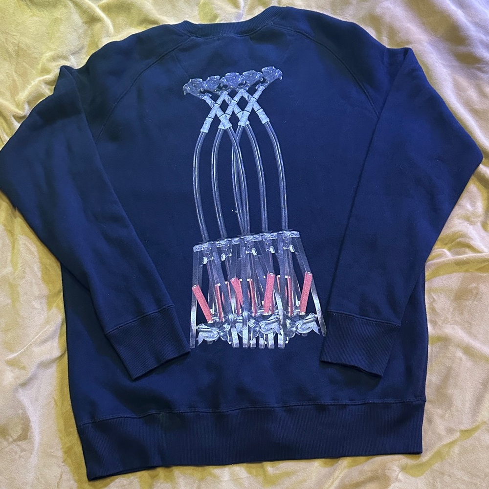 Men's black Graphic Crewneck Sweater